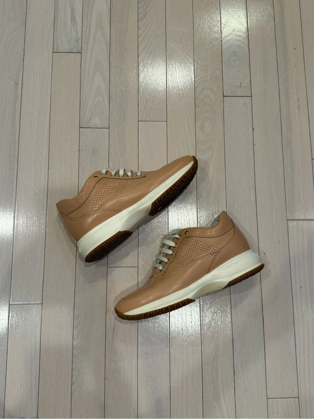 Vintage Hogan Interactive Leather Sneakers Size 37.5 - Picture 2 of 6